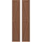 Ekena Millwork Americraft 3-Board Wood 2 Equal Panel Frmd Board-n-Batten Shutters w/Dbl Z-Bar, ARW102BF311X77BTH, PR ARW102BF311X77BTH - alternate 1